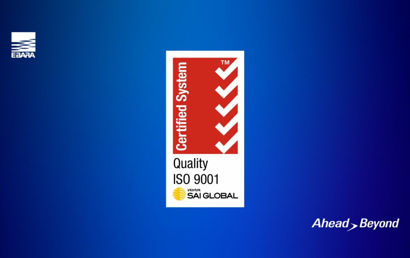 PT EBARA Indonesia Attains ISO 9001:2015 Certification