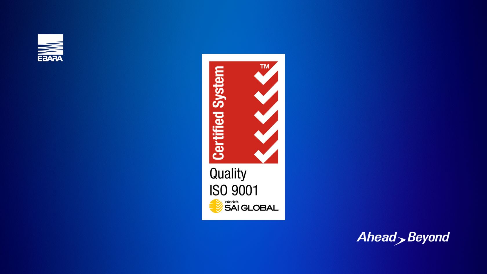 PT EBARA Indonesia Attains ISO 9001:2015 Certification